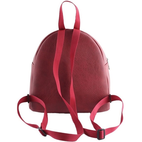 Harry Potter Hogwarts Draco Dragon Envelope Faux Leather Red Mini Backpack EUC - Picture 2 of 2